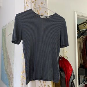 Preview brand silk rib knit tee